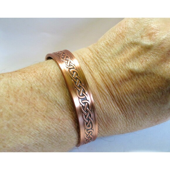 Celtic Knot Magnetized Natural Copper Bracelet NWOT  Health item Holistic - Picture 12 of 13